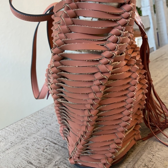 ISLAS TOTE Vince Camuto Leather Canvas Sushi Tote - Picture 5 of 8